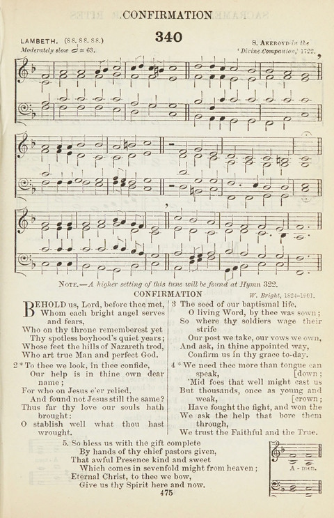 The English Hymnal: with Tunes page 475