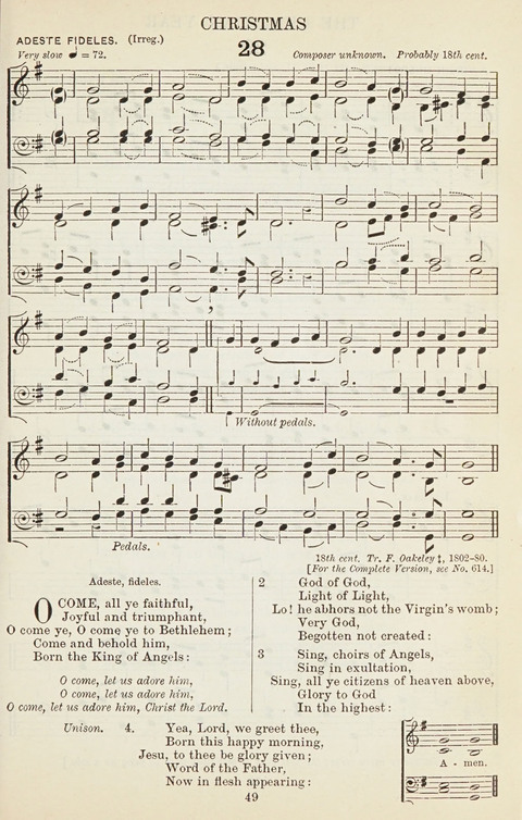 The English Hymnal: with tunes page 49