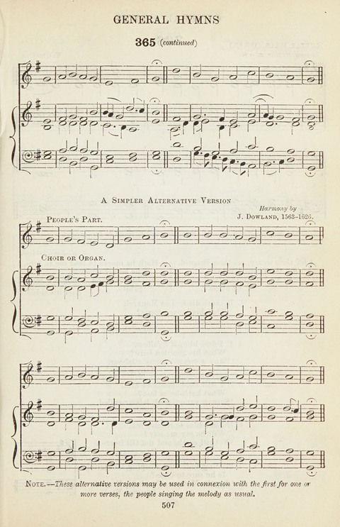 The English Hymnal: with Tunes page 507