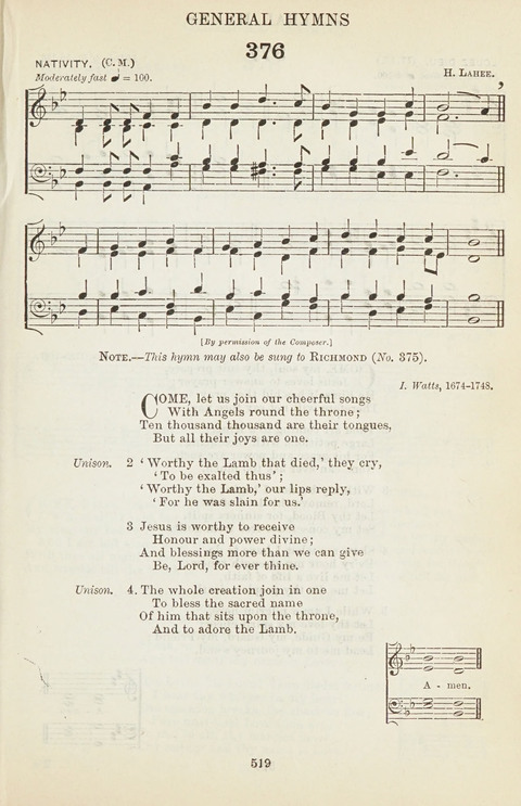 The English Hymnal: with tunes page 519