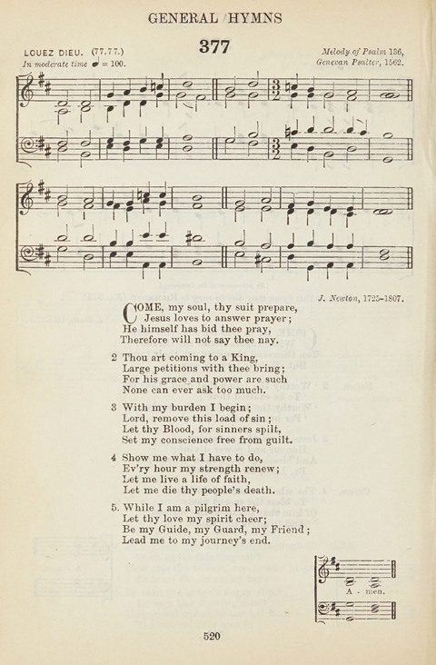 The English Hymnal: with tunes page 520