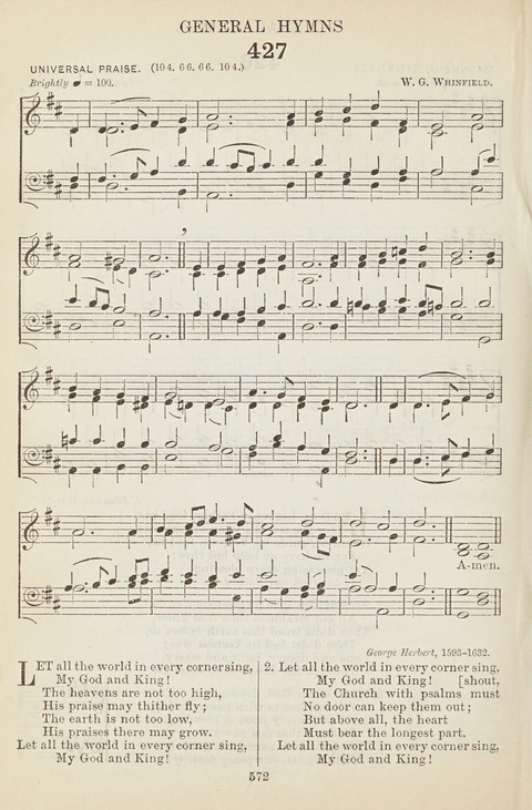 The English Hymnal: with tunes page 572