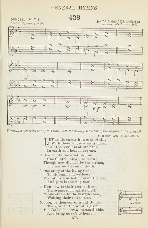 The English Hymnal: with tunes page 573