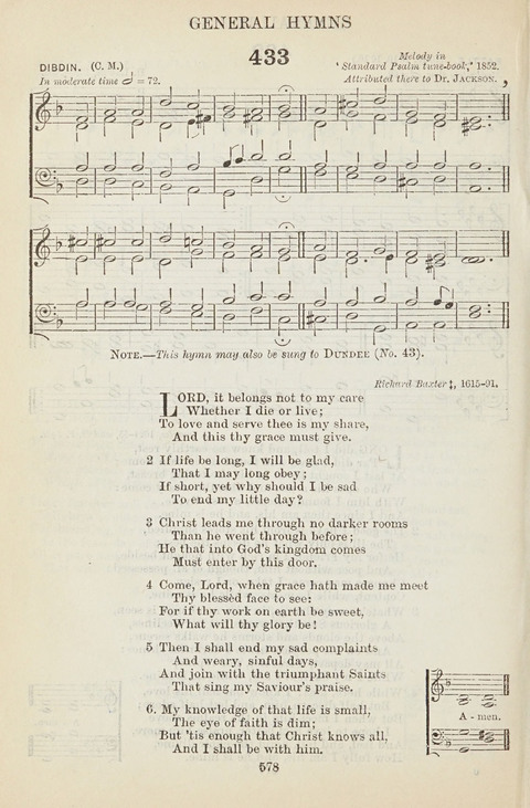 The English Hymnal: with Tunes page 578