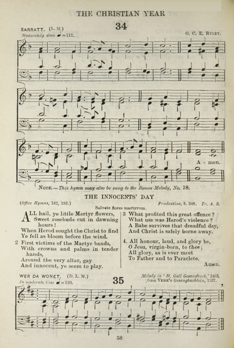 The English Hymnal: with Tunes page 58