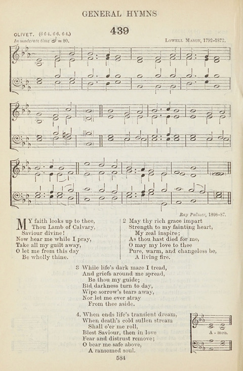 The English Hymnal: with tunes page 584