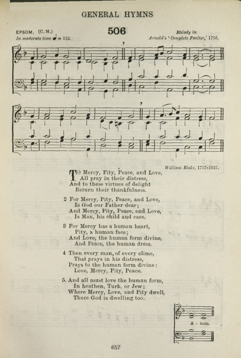 The English Hymnal: with Tunes page 599