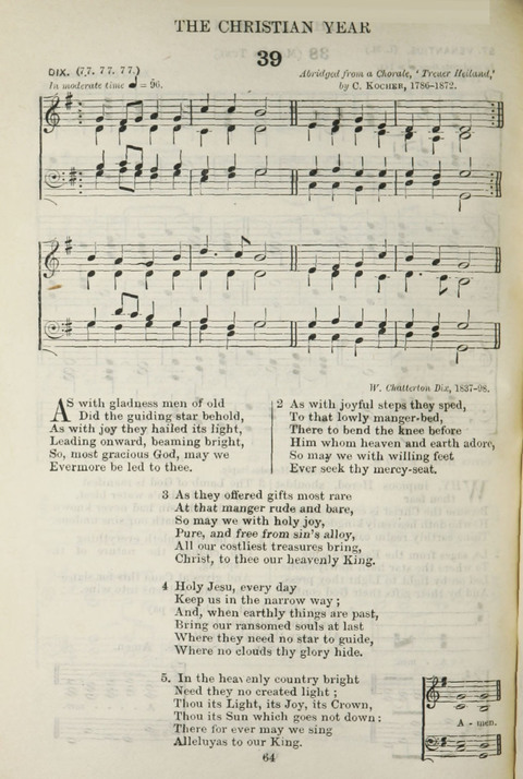 The English Hymnal: with Tunes page 64