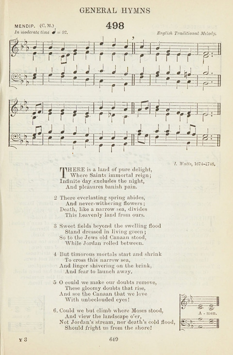 The English Hymnal: with tunes page 649