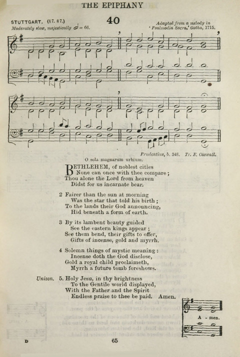 The English Hymnal: with tunes page 65