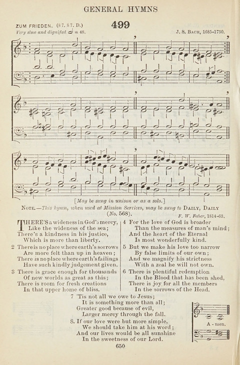 The English Hymnal: with tunes page 650