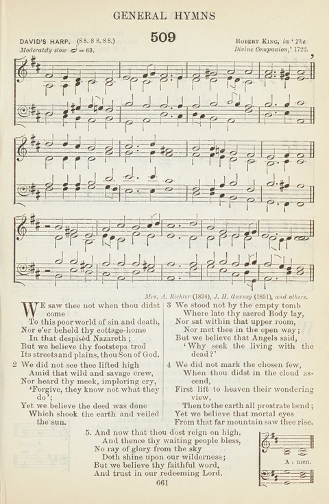 The English Hymnal: with tunes page 661