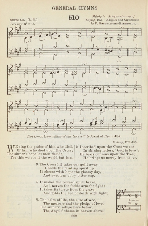 The English Hymnal: with tunes page 662