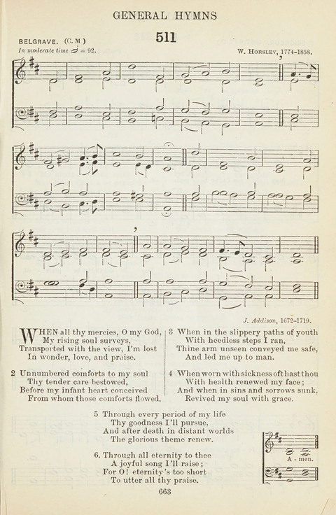 The English Hymnal: with tunes page 663