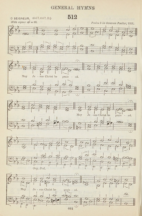 The English Hymnal: with tunes page 664