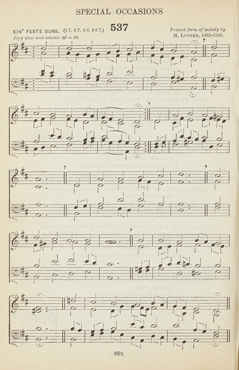 The English Hymnal: with tunes page 694