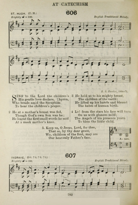 The English Hymnal: with tunes page 716