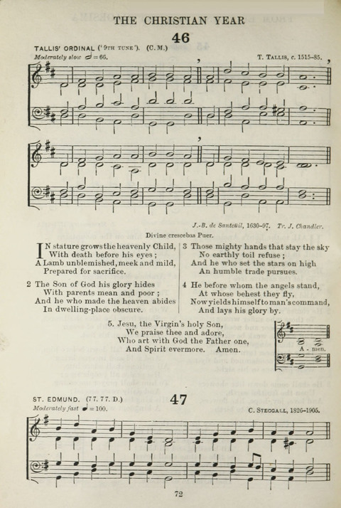 The English Hymnal: with Tunes page 72