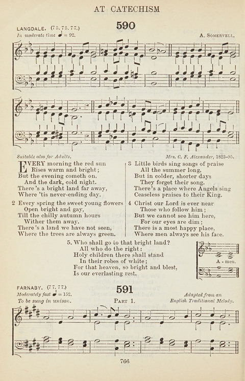 The English Hymnal: with tunes page 766