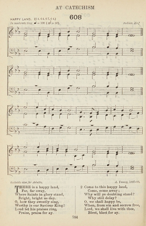 The English Hymnal: with tunes page 784