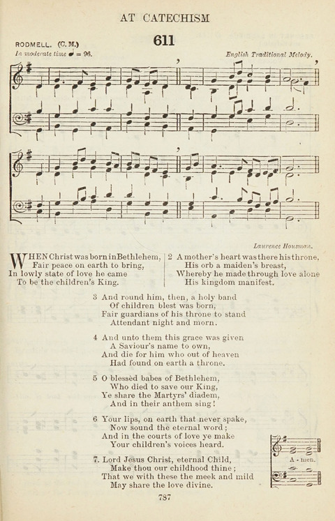 The English Hymnal: with tunes page 787