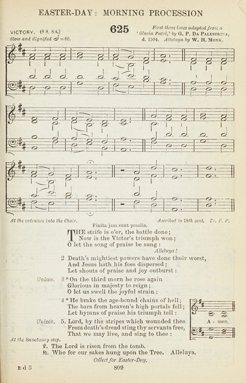 The English Hymnal: with tunes page 809