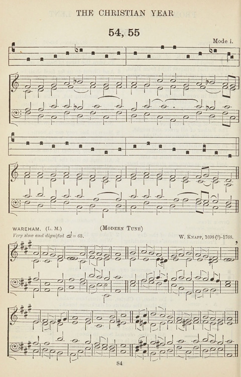 The English Hymnal: with Tunes page 84