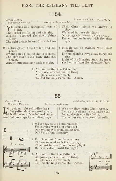 The English Hymnal: with tunes page 85