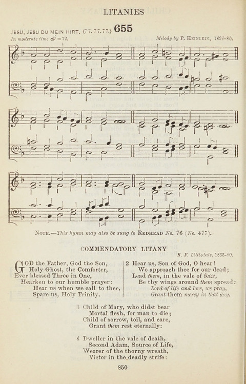 The English Hymnal: with tunes page 850