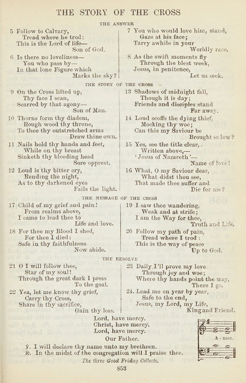 The English Hymnal: with tunes page 853