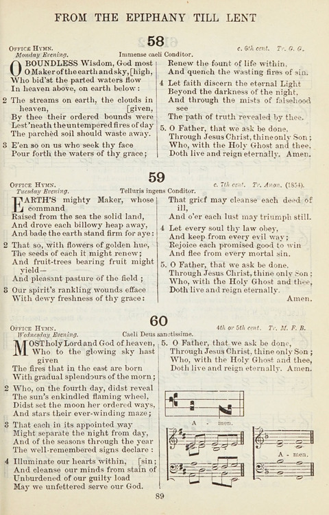 The English Hymnal: with Tunes page 89