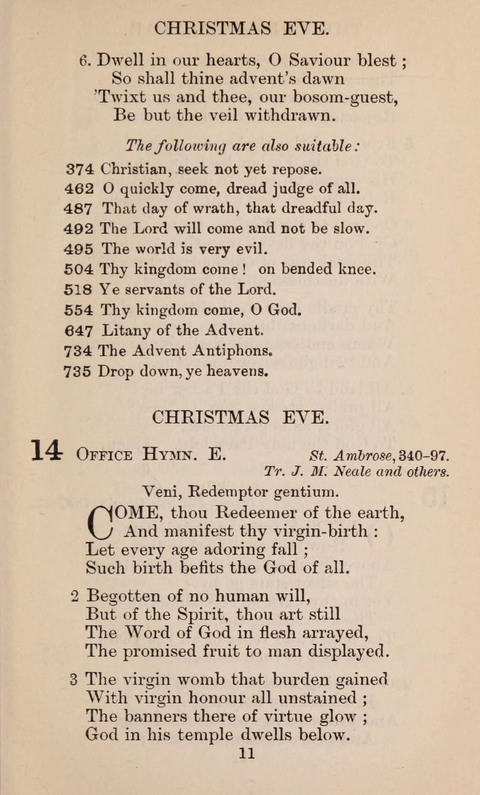 The English Hymnal page 11