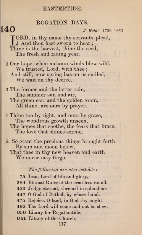 The English Hymnal page 117