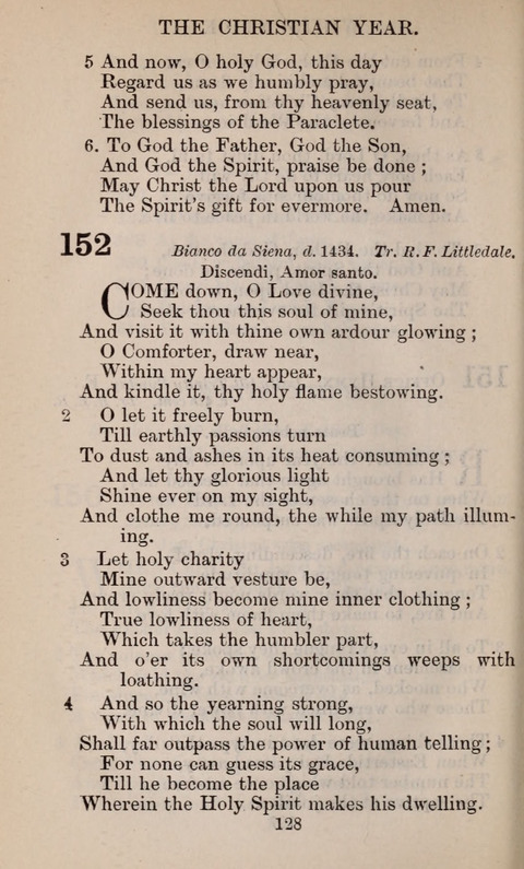 The English Hymnal page 128