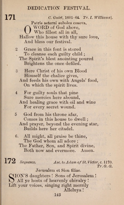 The English Hymnal page 143