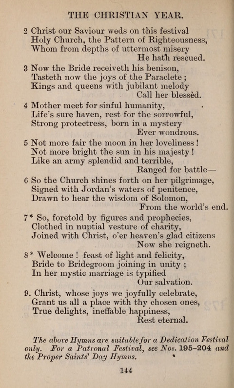 The English Hymnal page 144