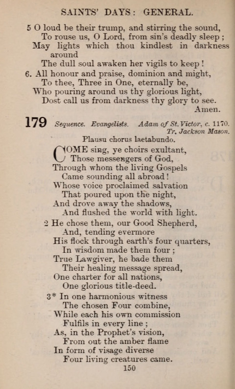 The English Hymnal page 150