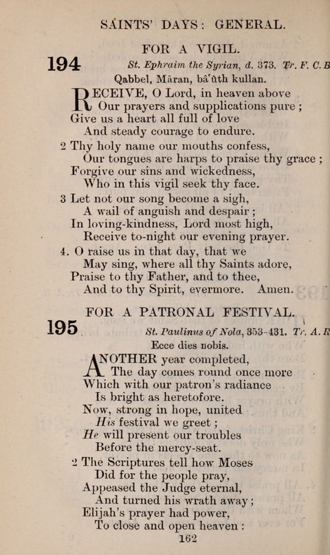 The English Hymnal page 162