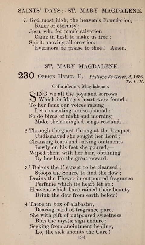 The English Hymnal page 194