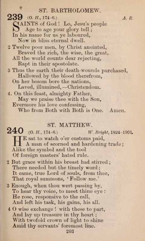 The English Hymnal page 203