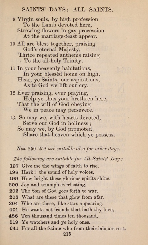 The English Hymnal page 215