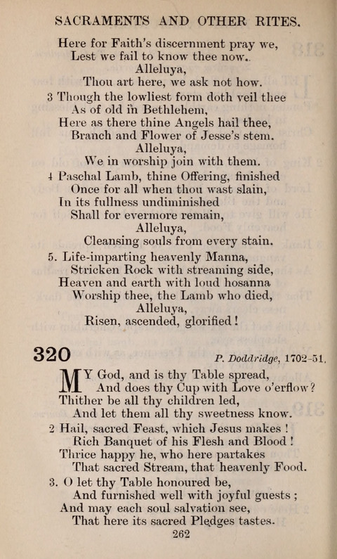 The English Hymnal page 262