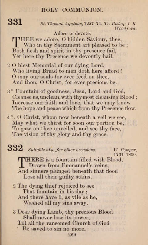 The English Hymnal page 269