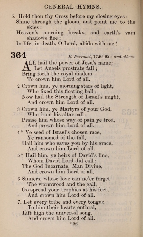 The English Hymnal page 296