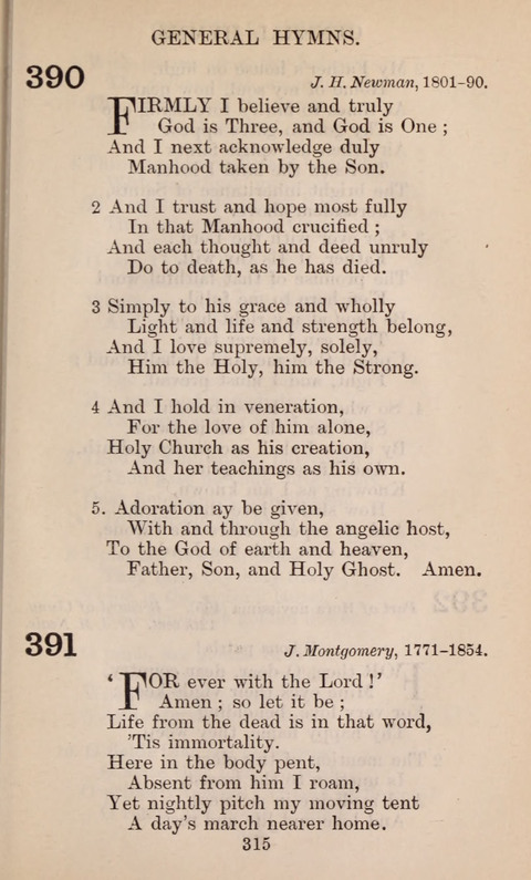 The English Hymnal page 315