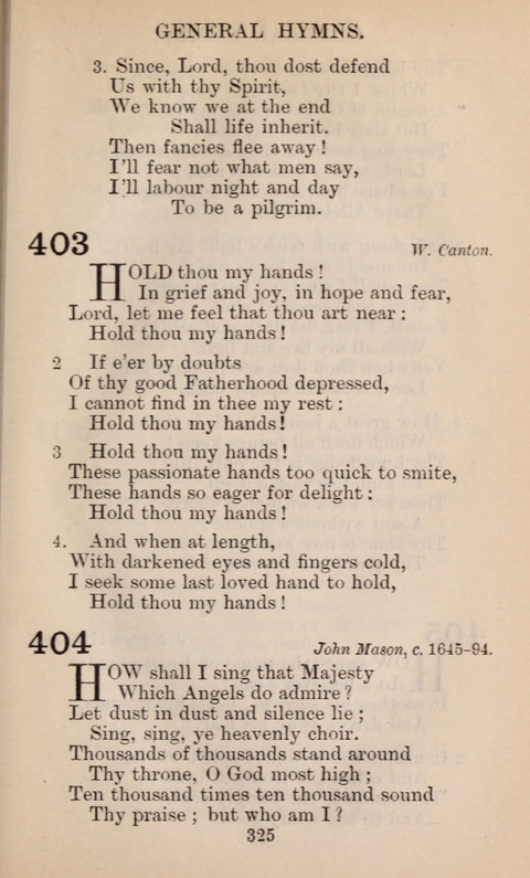 The English Hymnal page 325