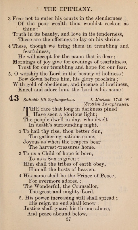 The English Hymnal page 37