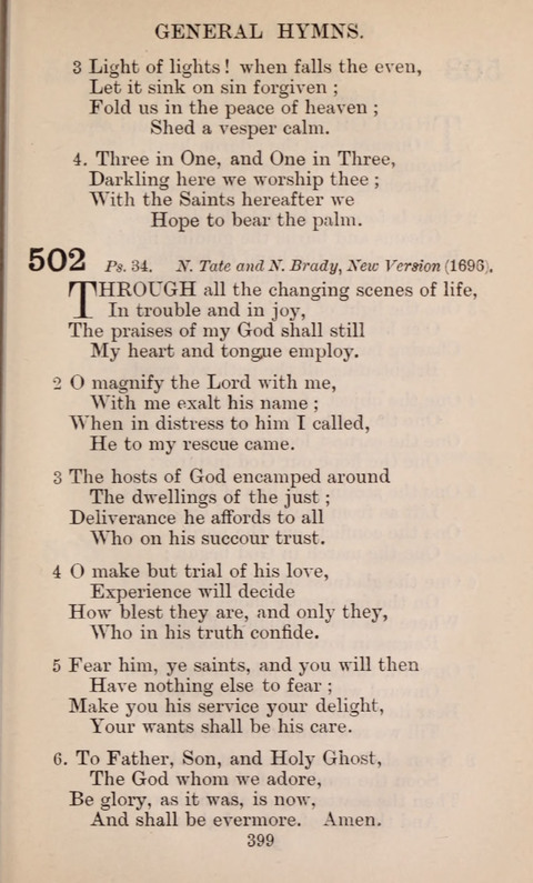 The English Hymnal page 399