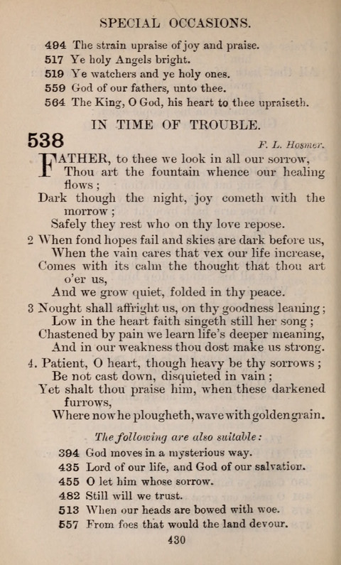 The English Hymnal page 430