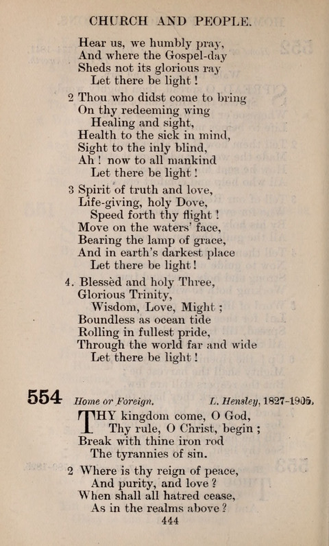 The English Hymnal page 444